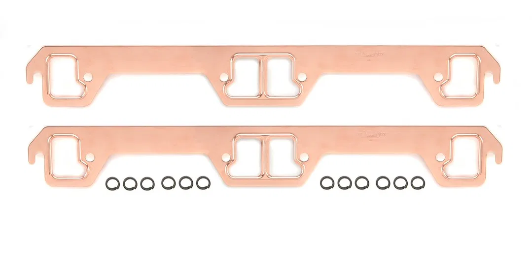 7174 – MR GASKET Exhaust Header Gasket, Copper Set of 2 1.25 Inch x 1.75 Inch Dog Leg Port